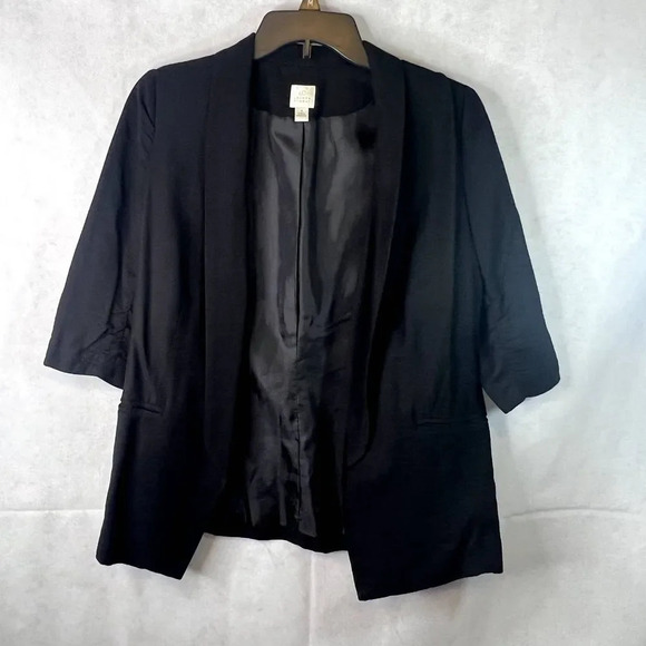 Lauren Conrad Open Front 3/4 Sleeve Dress‎ Jacket Blazer Size 4 - Picture 1 of 10